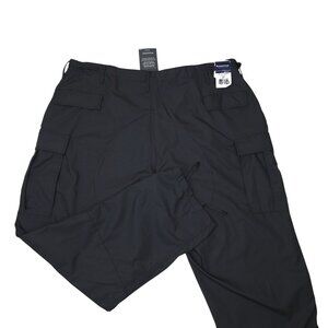 Propper Mens Black Tactical Cargo Pants 3XL R Adjustable Drawstrings & Pockets